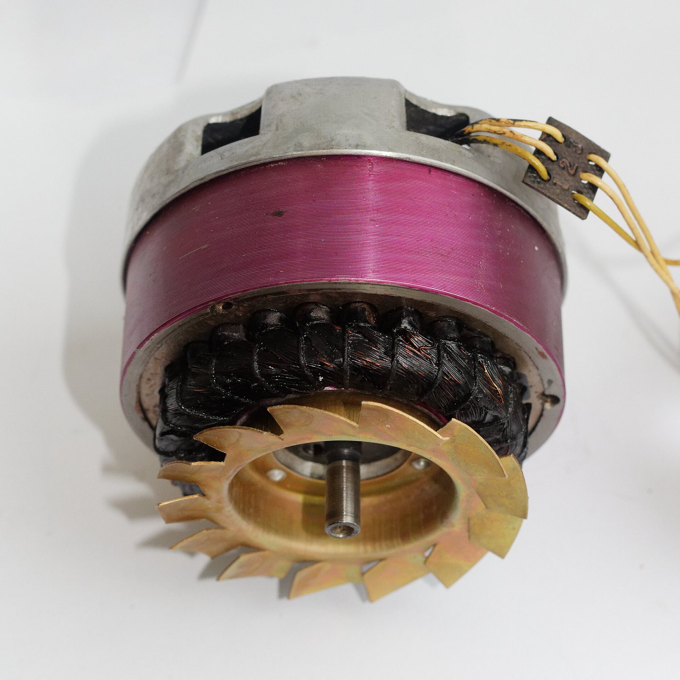 Motor stator and rotor assembly